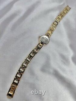 Vintage In/Box New Old Stock Elgin Gold Tone Watch Heart Band Elegant Dainty
