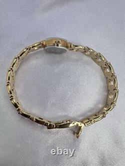 Vintage In/Box New Old Stock Elgin Gold Tone Watch Heart Band Elegant Dainty