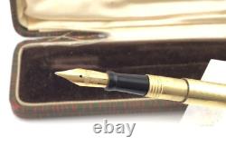 Vintage Italian 18KR Continental Overlay Fountain Pen Eyedropper NEW OLD STOCK