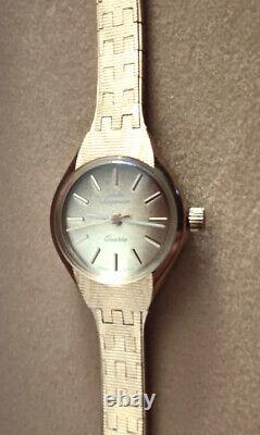 Vintage Jules Jurgensen Dainty Gold Tone Quartz Watch -New Old Stock 6306