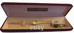 Vintage Jules Jurgensen Dainty Gold Tone Quartz Watch -New Old Stock 6306