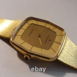 Vintage Men's Watch JUNGHANS German Antik Gold New Old Stock Germany 1970