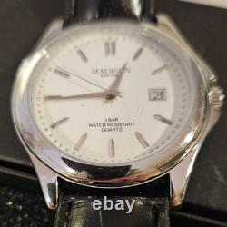 Vintage Men's Watch MADISON 40mm DATE NEW Classic Men's watch New Old Stock