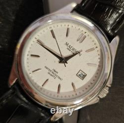 Vintage Men's Watch MADISON 40mm DATE NEW Classic Men's watch New Old Stock