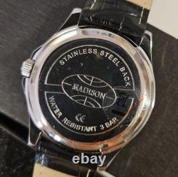 Vintage Men's Watch MADISON 40mm DATE NEW Classic Men's watch New Old Stock
