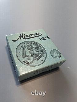 Vintage Minerva Stopwatch Timer NOS! With tag in box 106R Swiss Made High Qualit