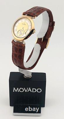 Vintage Movado Ladies New-Old-Stock 2-Tone 18K GP/SS Watch Model #87.09.820