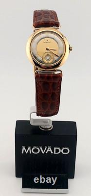 Vintage Movado Ladies New-Old-Stock 2-Tone 18K GP/SS Watch Model #87.09.820