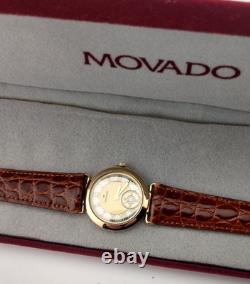 Vintage Movado Ladies New-Old-Stock 2-Tone 18K GP/SS Watch Model #87.09.820