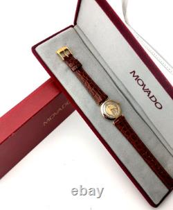 Vintage Movado Ladies New-Old-Stock 2-Tone 18K GP/SS Watch Model #87.09.820