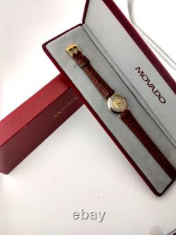 Vintage Movado Ladies New-Old-Stock 2-Tone 18K GP/SS Watch Model #87.09.820