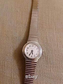 Vintage N5 1975 Bulova NEW OLD STOCK 10K RGP Mechanical Ladies Watch WORKS MINTY