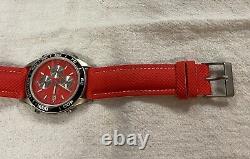 Vintage NEW OLD STOCK Citizen 6870 Watch Quartz (Red/Orange)