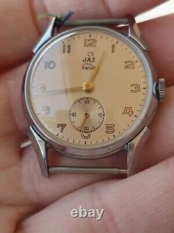 Vintage NOS 1950 year men's Jaz hand-winding watch cal. 112