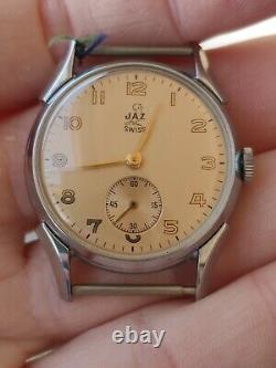 Vintage NOS 1950 year men's Jaz hand-winding watch cal. 112