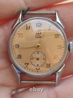 Vintage NOS 1950 year men's Jaz hand-winding watch cal. 112