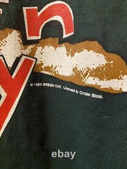 Vintage NOS 1994 Green Day Dookie Tour Shirt L New Old Stock