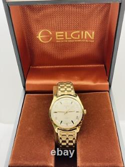 Vintage NOS Elgin Automatic Mens Watch with Box 33mm