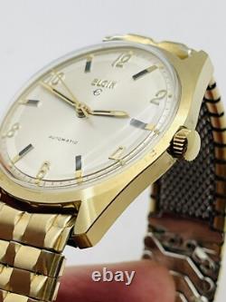Vintage NOS Elgin Automatic Mens Watch with Box 33mm