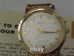 Vintage NOS Elgin Automatic With Double Box Set And Papers Outstanding Condition