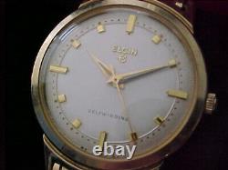 Vintage NOS Elgin Automatic With Double Box Set And Papers Outstanding Condition