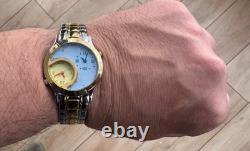 Vintage NOS Nicolet 2 Dial Watch With Box Quartz Watch