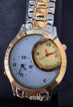 Vintage NOS Nicolet 2 Dial Watch With Box Quartz Watch Vintage NOS Nicolet 2 Dial Watch With Box Quartz Watch