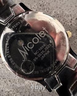 Vintage NOS Nicolet 2 Dial Watch With Box Quartz Watch Vintage NOS Nicolet 2 Dial Watch With Box Quartz Watch