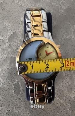 Vintage NOS Nicolet 2 Dial Watch With Box Quartz Watch