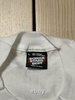 Vintage NOS Screen Stars White Shirt SS Blanks Size Large