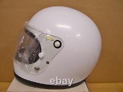 Vintage NOS Shoei S12 S 12 Motorcycle Full Face White Helmet Large