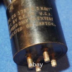 Vintage NOS vacuum tube, MEGA RARE US Navy military surplus, GE type CG 1787