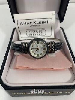 Vintage New Old Stock Anne Klein 2 Womens Bangle Watch 10/2190 753 Needs Battery