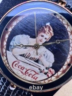 Vintage New Old Stock Coca Cola Hand Painted Dial Malibu Jewelry Art Collectors