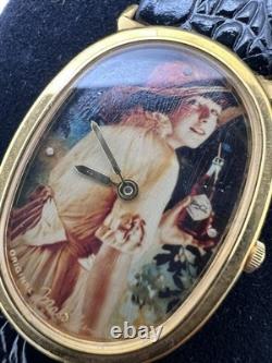 Vintage New Old Stock Coca Cola Hand Painted Dial Malibu Jewelry Art Collectors