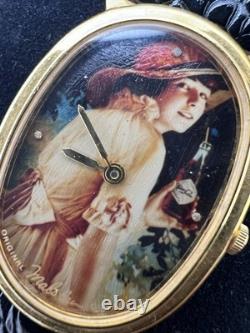 Vintage New Old Stock Coca Cola Hand Painted Dial Malibu Jewelry Art Collectors