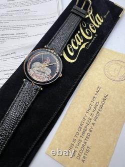 Vintage New Old Stock Coca Cola Hand Painted Dial Malibu Jewelry Art Collectors