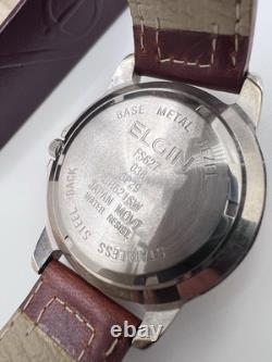 Vintage New Old Stock Elgin Tachymeter Gold Tone Sporty Classic Men's Watch Box