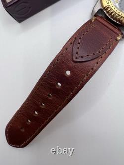 Vintage New Old Stock Elgin Tachymeter Gold Tone Sporty Classic Men's Watch Box