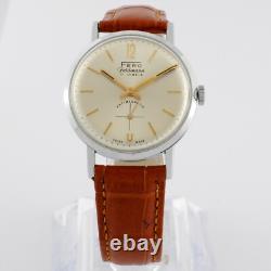 Vintage New Old Stock Fero Feldman Original Dial Manual Wind Working Gents Watch