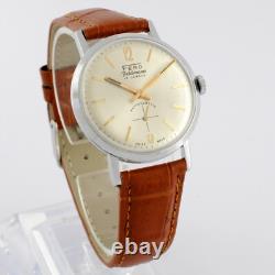 Vintage New Old Stock Fero Feldman Original Dial Manual Wind Working Gents Watch