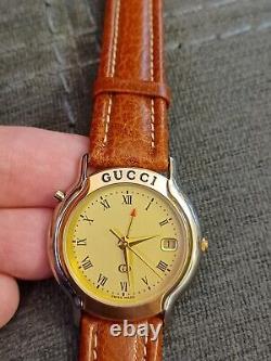 Vintage New Old Stock Gucci Mondiale 8200M 003-601 Watch New In Box