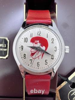 Vintage New Old Stock HELBROS Jerry Lewis Cartoon Watch 17 Jewels Swiss Made