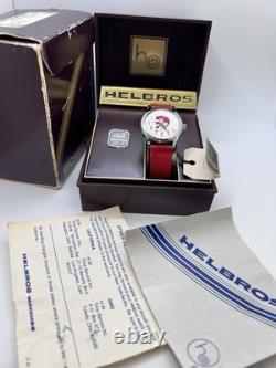 Vintage New Old Stock HELBROS Jerry Lewis Cartoon Watch 17 Jewels Swiss Made