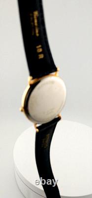 Vintage New Old Stock Movado Men's 18k Gold Electroplated Quartz Watch -Super