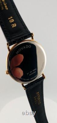 Vintage New Old Stock Movado Men's 18k Gold Electroplated Quartz Watch -Super