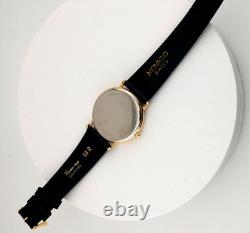Vintage New Old Stock Movado Men's 18k Gold Electroplated Quartz Watch -Super