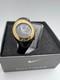 Vintage New Old Stock Nike Triax Sports Ladies 30mm Watch Black Tone Gold Bezel