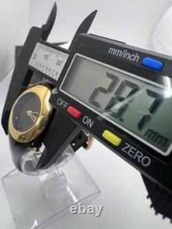 Vintage New Old Stock Nike Triax Sports Ladies 30mm Watch Black Tone Gold Bezel