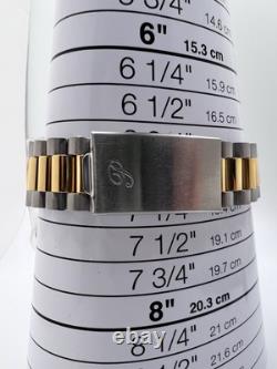Vintage New Old Stock Precision by Gruen President Silver Gold Tone Day Date